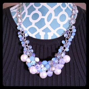 Blue Bauble Statement Necklace fro Francesca’s